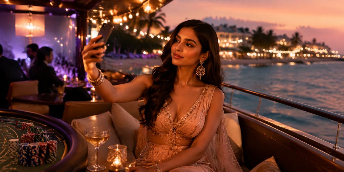Goa Beach VIP bonus billboard in Bollywood style