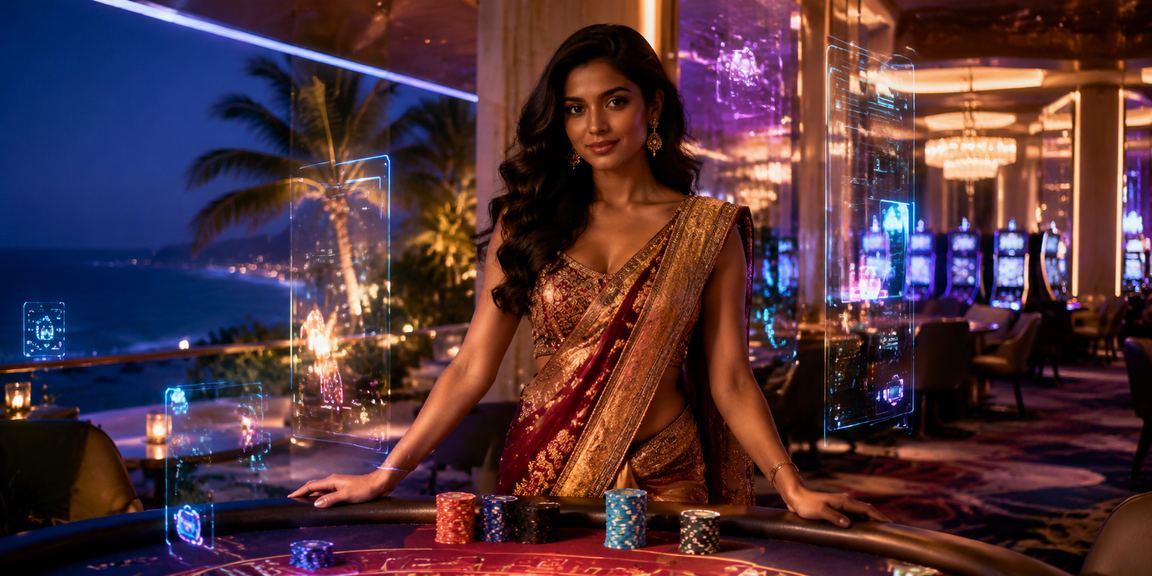 Excited Indian player enjoying live casino games on mobile