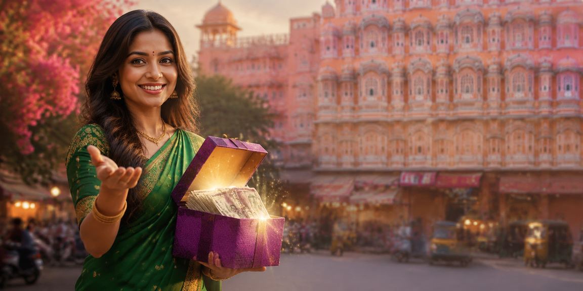 Mobile payment experience for players in Jaipur with traditional attire